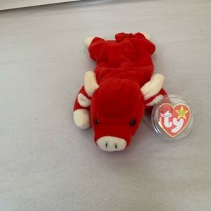 Ty Beanie Baby Snort the Red Bull